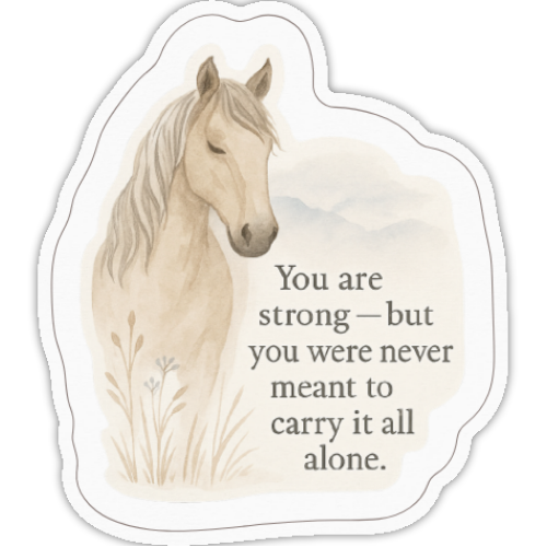 You Are Strong - but you were never meant to carry it all alone